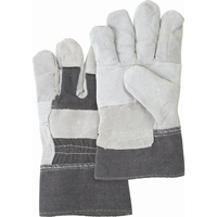 Standard-Duty Patch Palm Fitters Gloves, Large, Split Cowhide Palm, Cotton Inner Lining Sécurité Médic