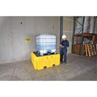 IBC Spill Pallet Plus&reg; Without Drain, 365 US gal. Spill Capacity, 62" x 62" x 28" Sécurité Médic