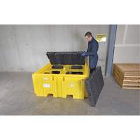 IBC Spill Pallet Plus&reg; Without Drain, 365 US gal. Spill Capacity, 62" x 62" x 28" Sécurité Médic
