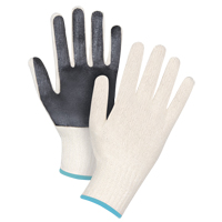 Gants en tricot &agrave; paume enduite, Poly/coton, Un c&ocirc;t&eacute;, Calibre 7, T-Grand Sécurité Médic
