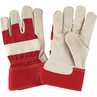 Gants d'ajusteur &agrave; paume s&egrave;che de premi&egrave;re qualit&eacute;, Grand, Paume en Cuir fleur de vache, Doublure en Coton Sécurité Médic