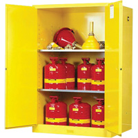 Sure-Grip&reg; Ex Flammable Storage Cabinets, 90 Gal., 2 Door, 43" W x 65" H x 34" D Sécurité Médic