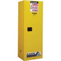 Armoire de s&eacute;curit&eacute; pour produits inflammables EX Slimline Sure-Grip , 22 gal., 1 Porte(s), 23,25" La x 65" h x 18" p Sécurité Médic