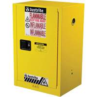 Armoire de s&eacute;curit&eacute; compacte pour produits inflammables EX Sure-Grip, 12 gal., 1 Porte(s), 23,25" La x 35" h x 18" p Sécurité Médic