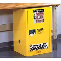 Armoire de s&eacute;curit&eacute; compacte pour produits inflammables EX Sure-Grip, 12 gal., 1 Porte(s), 23,25" La x 35" h x 18" p Sécurité Médic