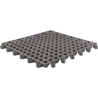 ErgoDeck&reg; General Purpose No. 564 Matting, PVC, 1-1/2' W x 1-1/2' L, 7/8" Thick, Charcoal Sécurité Médic
