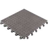 ErgoDeck&reg; Soft No. 566 Matting, PVC, 1-1/2' W x 1-1/2' L, 7/8" Thick, Charcoal Sécurité Médic