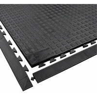 Rejuvenator Connect No. 502 Matting, Polyurethane, 3' W x 3' L, 5/8" Thick, Black Sécurité Médic