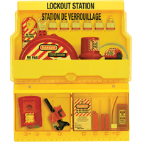 Deluxe Lockout Stations, Aluminum Padlocks, 32 Padlock Capacity, Padlocks Included Sécurité Médic