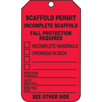 Inspection Tags, Plastic, 3-3/8" W x 5-7/8" H, English Sécurité Médic