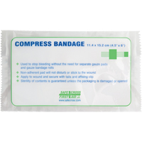 Pansements compressifs, embouts gaufr&eacute;s, Couper au besoin lo x 4-1/2" la Sécurité Médic