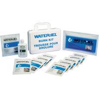 Trousses d'urgence pour brûlures Water Jel, Boîte en plastique de 36 unit&eacute;s, Classe 2 Sécurité Médic