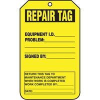 Inspection Tags, Cardstock, 3-1/8" W x 5-7/8" H, English Sécurité Médic