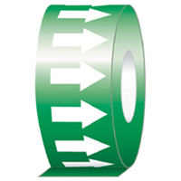 Pipe Marker, 108', White on Green Sécurité Médic