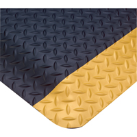 Smart No. 497 Mats, Diamond, 3' x 75' x 1", Black/Yellow, PVC Sécurité Médic