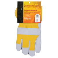 Gants d'ajusteur doubl&eacute;s pour l'hiver, Grand, Paume en Cuir de vache refendu, Doublure en Boa Sécurité Médic