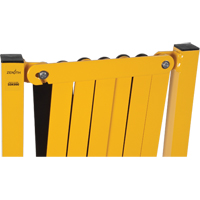 Expandable Barrier, 37" H x 11' L, Black/Yellow Sécurité Médic