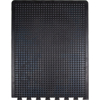 Anti-Fatigue Dome Matting, Bubbled, 3' x 4' x 1/2", Black, Rubber Sécurité Médic