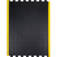 Anti-Fatigue Dome Matting, Bubbled, 3' x 4' x 1/2", Black, Rubber Sécurité Médic