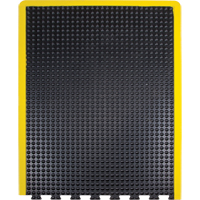 Anti-Fatigue Dome Matting, Bubbled, 3' x 4' x 1/2", Black, Rubber Sécurité Médic