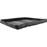 Economy Berms, 119 gal. Capacity, 4' W x 4' L x 12" H, L-Bracket Sécurité Médic