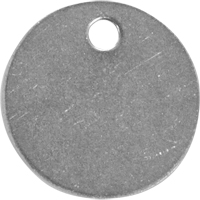 Blank Tags, Stainless Steel, 1.25" dia Sécurité Médic