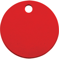Blank Tags, Aluminum, 1.5" dia Sécurité Médic