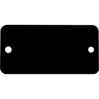Blank Tags, Aluminum, 3" W x 1" H Sécurité Médic