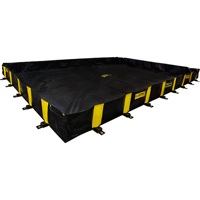 Bermes Rigid-Lock QuickBerm, Capacit&eacute; 1910 gal. US, 16' la x 16' lo x 12" h, Paroi &agrave; piquets Sécurité Médic