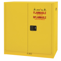 Armoire pour produits inflammables, 24 gal., 2 Porte(s), 43" La x 44" h x 12" p Sécurité Médic