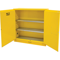 Armoire pour produits inflammables, 24 gal., 2 Porte(s), 43" La x 44" h x 12" p Sécurité Médic
