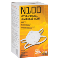 Particulate Respirator, N100, NIOSH Certified, Medium/Large Sécurité Médic