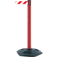 Single Line Heavy Duty Receiver Post, 38" High, Black Sécurité Médic
