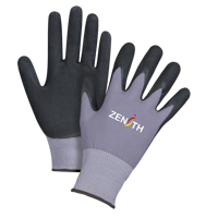 Gants ZX-1 de premi&egrave;re qualit&eacute; compatibles avec les &eacute;crans tactiles, 10/T-Grand, R&ecirc;vetement Nitrile/Mousse de nitrile, Calibre 15, Enveloppe en Nylon Sécurité Médic
