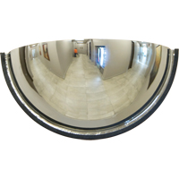 Miroir en d&ocirc;me 180°, Demi-d&ocirc;me, Dessus ferm&eacute;, Diam&egrave;tre 18" Sécurité Médic