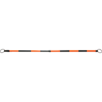 Barre pour c&ocirc;ne de circulation r&eacute;tractable, Longueur d&eacute;ploy&eacute;e de 7' 5'', Noir/Orange Sécurité Médic
