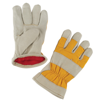 Premium Winter-Lined Work Gloves, Medium, Grain Pigskin Palm, Foam Fleece Inner Lining Sécurité Médic