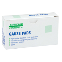 Gaze, Tampon, 3" lo x 3" la, St&eacute;rile, Dispositif m&eacute;dical Classe 1 Sécurité Médic