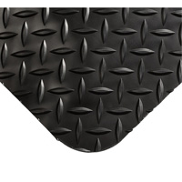 Tapis Smart No 497, Losange, 4' x 10' x 1", Noir, PVC/Ur&eacute;thane Sécurité Médic