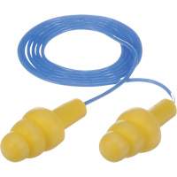 Bouchons d'oreilles pr&eacute;moul&eacute;s E-A-R Ultrafit, Avec cordon, Vrac - Sac en poly, 25 dB NRR, Taille unique Sécurité Médic