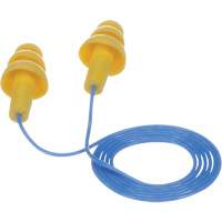 Bouchons d'oreilles pr&eacute;moul&eacute;s E-A-R Ultrafit, Avec cordon, Vrac - Sac en poly, 25 dB NRR, Taille unique Sécurité Médic