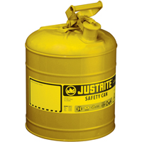 Bidons s&eacute;curitaires, Type I, Acier, 2 gal. US, Jaune, Homologu&eacute; FM/List&eacute; UL/ULC Sécurité Médic