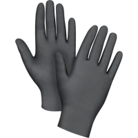 Puncture-Resistant Medical-Grade Disposable Gloves, Small, Nitrile, 5-mil, Powder-Free, Black, Class 2 Sécurité Médic