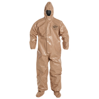 Tychem&reg; 5000 Protective Hooded Coveralls, Small, Brown Sécurité Médic