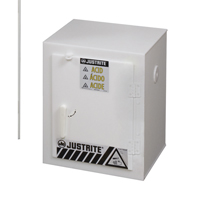 Solid Polyethylene Acid Cabinets, 6 x 0.66043 Gal., 17" x 22" x 17" Sécurité Médic
