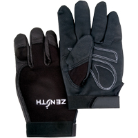 ZM300 Mechanic's Gloves, Grain Leather Palm, Size Medium Sécurité Médic