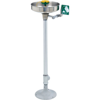 Axion&reg; Eye/Face Wash Station, Pedestal Installation, Stainless Steel Bowl Sécurité Médic