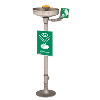 Axion&reg; Eye/Face Wash Station, Pedestal Installation, Stainless Steel Bowl Sécurité Médic