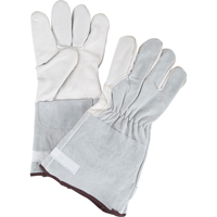 Standard-Duty Snug Wrist Work Gloves, Medium, Goat Grain Palm Sécurité Médic