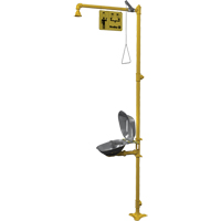Halo Combination Emergency Shower & Eyewash Station Sécurité Médic